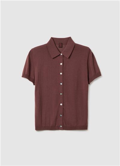 Kahverengi Liyosel Polo Normal Kesim
