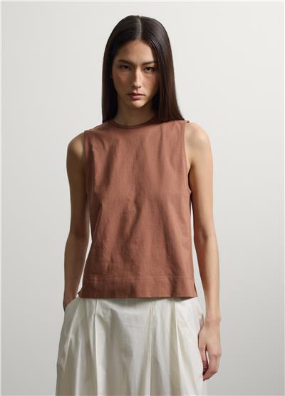Kahverengi Oversize Pamuk Atlet