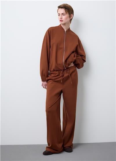 Kahverengi Viskon Regular Fit Blazer