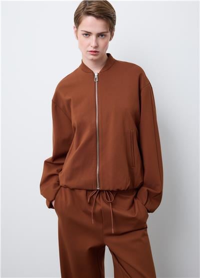 Kahverengi Viskon Regular Fit Blazer