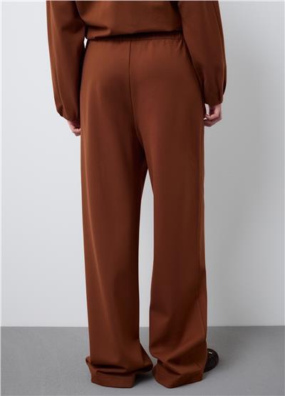 Kahverengi Viskon Regular Fit Pantolon