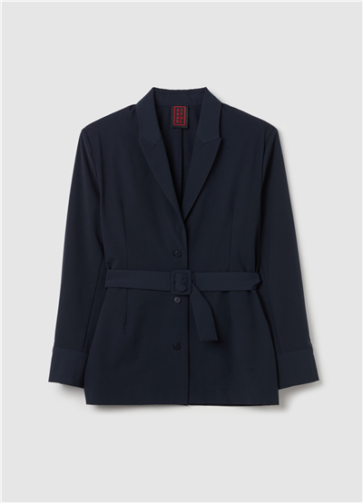 Kemerli Lacivert Shacket