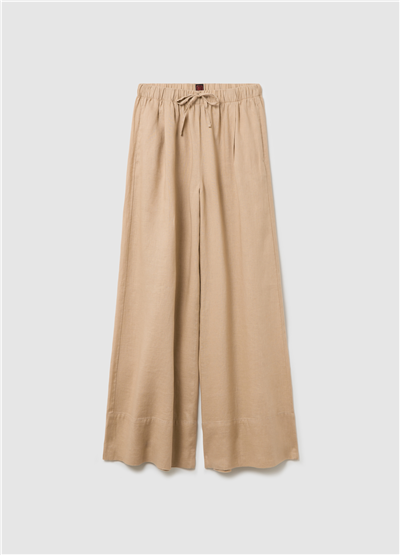 Keten Jogger Bol Paça Bej Pantolon