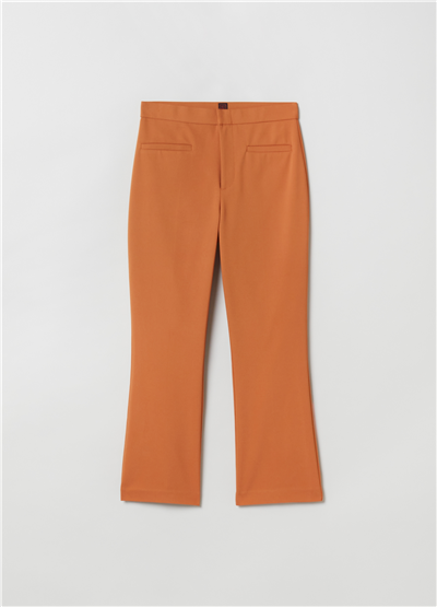Kısa Taba Flare Pantolon