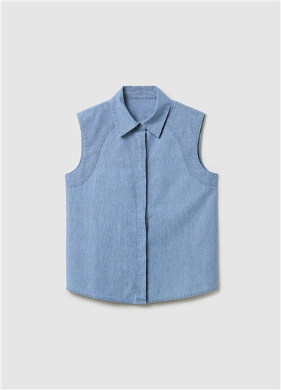 Kolsuz Denim Gömlek