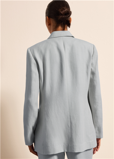 Kruvaze Açık Mavi Blazer