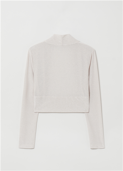 Lurex Bej Bolero