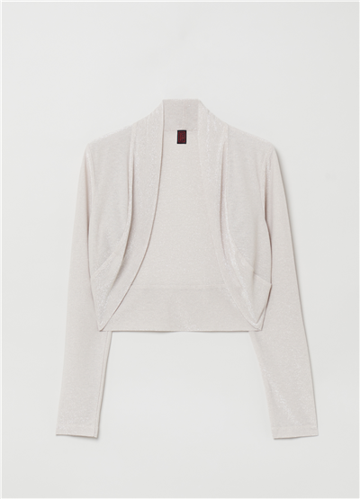 Lurex Bej Bolero