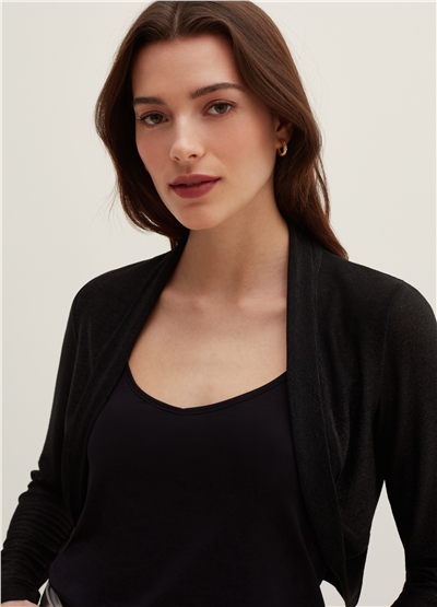 Lurex Siyah Bolero