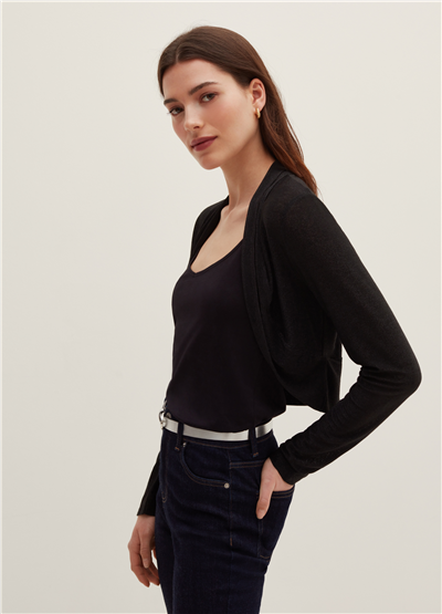 Lurex Siyah Bolero