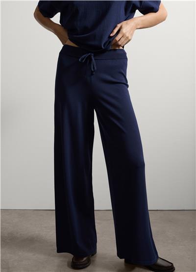 Mavi bol paça pantolon