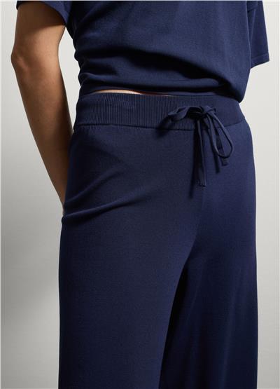 Mavi bol paça pantolon