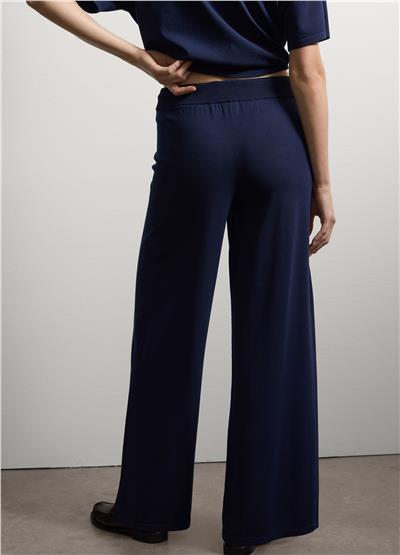 Mavi bol paça pantolon