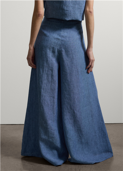 Mavi Denim Keten Bol Paça Pantolon