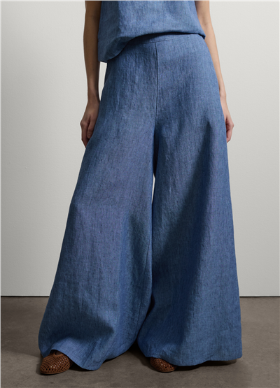 Mavi Denim Keten Bol Paça Pantolon