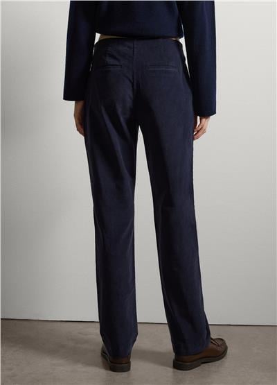 Lacivert Kadife Pantolon