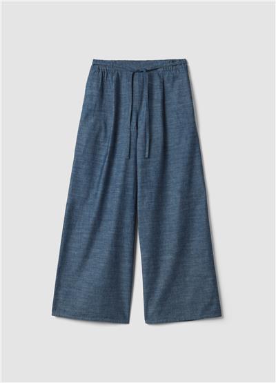 Mavi Pamuk Denim Rahat Kesim Pantolon