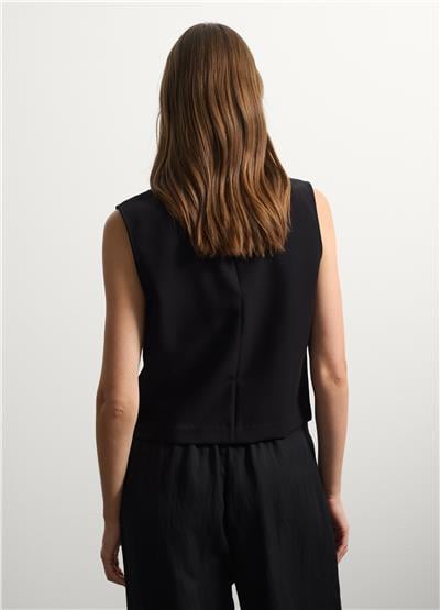 Mücevher Süslemeli Kolsuz Bluz