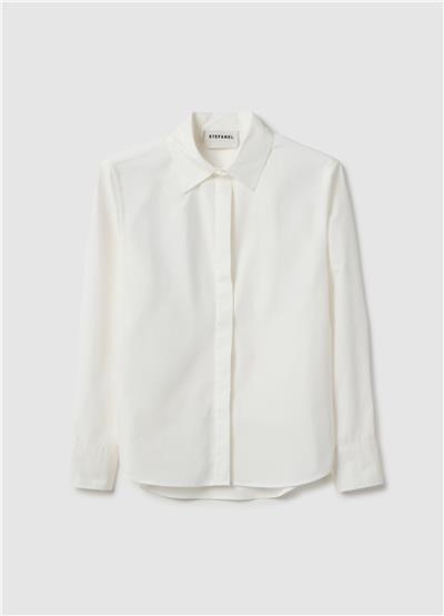 Beyaz Saf Pamuklu Gömlek Normal Kesim