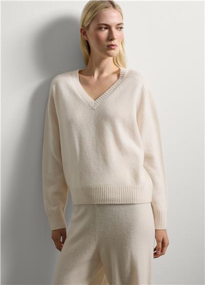 Oversize Saf Yün Kazak