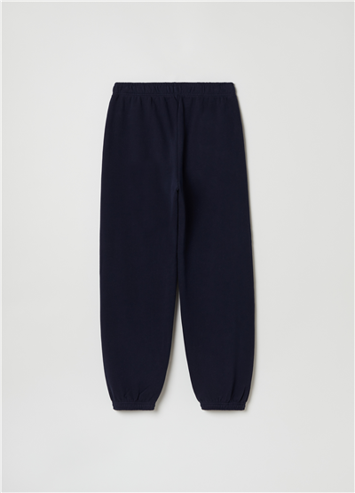 Peluş Lacivert Jogger Pantolon