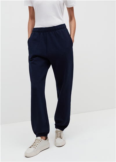Peluş Lacivert Jogger Pantolon
