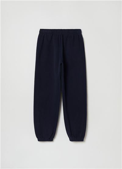 Peluş Lacivert Jogger Pantolon
