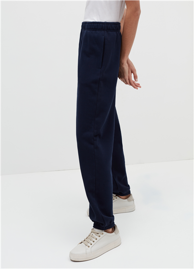 Peluş Lacivert Jogger Pantolon