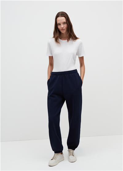 Peluş Lacivert Jogger Pantolon