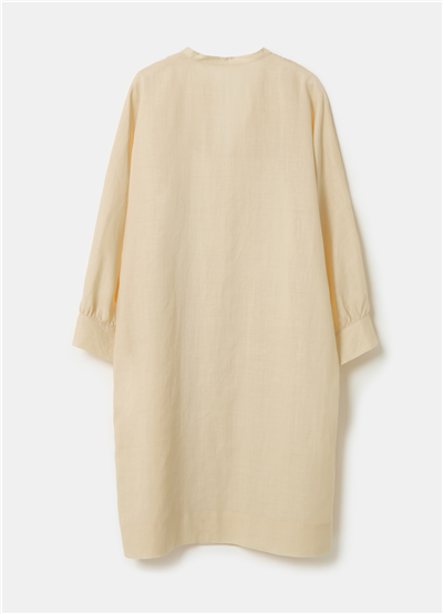 Rami Kumaş Bej Kaftan Elbise