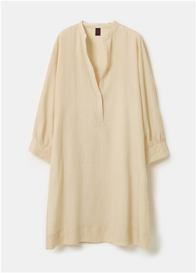Rami Kumaş Bej Kaftan Elbise