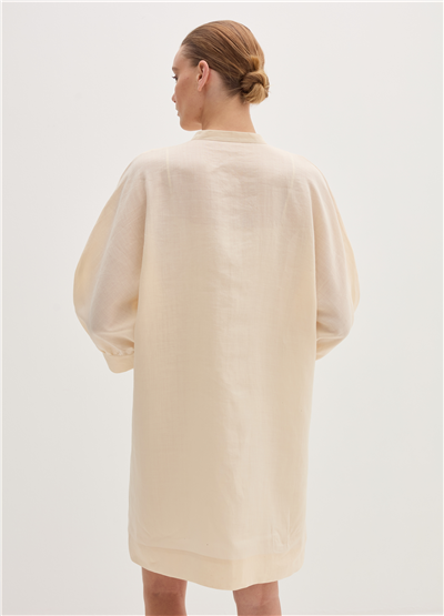 Rami Kumaş Bej Kaftan Elbise