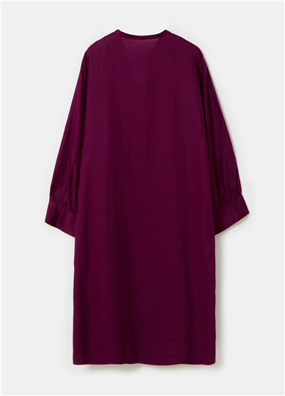 Rami Kumaş Mor Kaftan Elbise