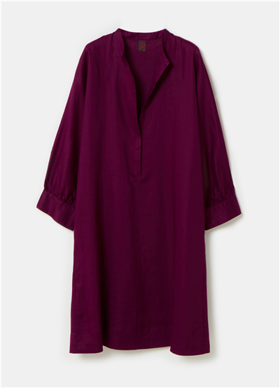 Rami Kumaş Mor Kaftan Elbise