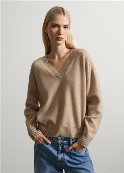 Saf Yün Oversize Kazak