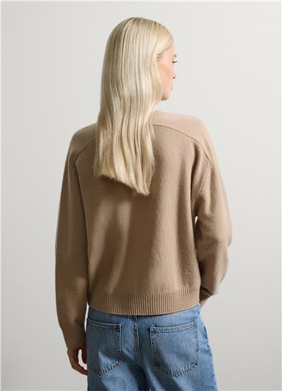 Saf Yün Oversize Kazak