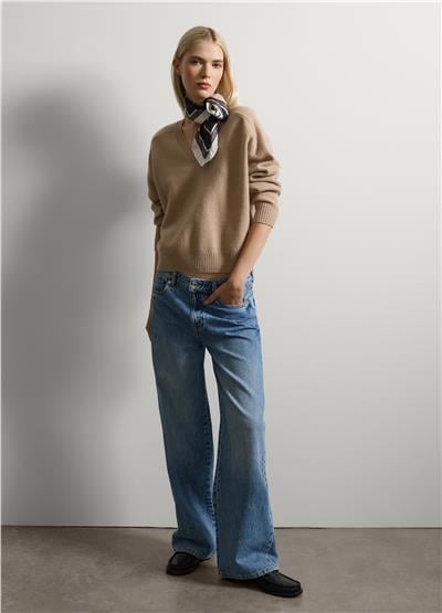 Saf Yün Oversize Kazak