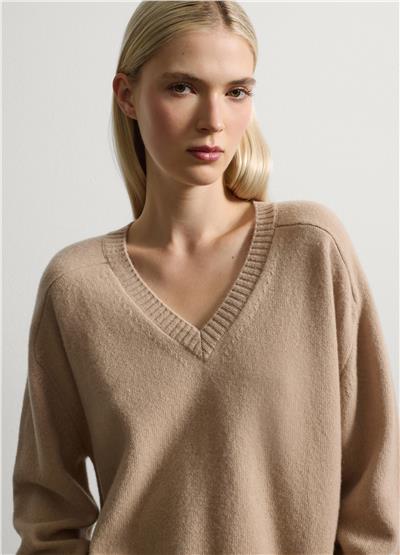 Saf Yün Oversize Kazak