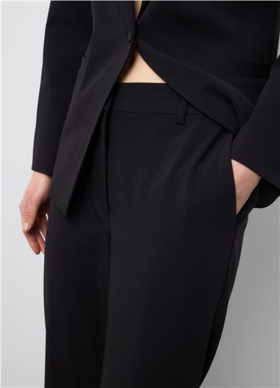 Siyah Regular Kalıp Şık Pantolon