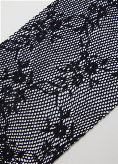 Siyah Streç Karışımı Çorap