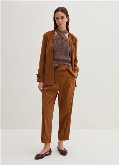 Süet Açık Model Kahverengi Blazer Ceket