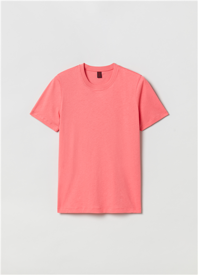Supima Pamuklu Pembe Tişört