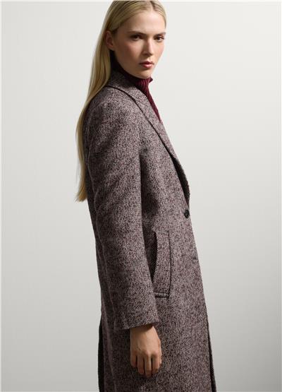 Uzun Yün Karışımı Palto