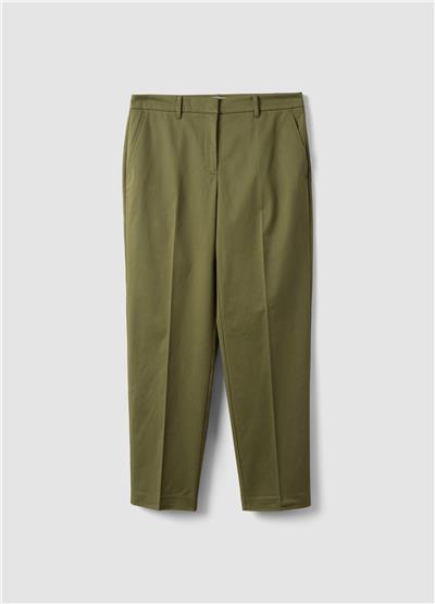 Yeşil Esnek Pamuklu Pantolon