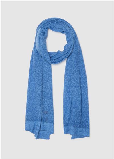 Mavi Yün Karışım Atkı