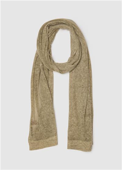 Açık Bej Yün Karışım Atkı