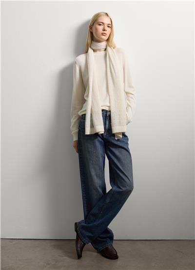 Bej Yün Karışım Atkı