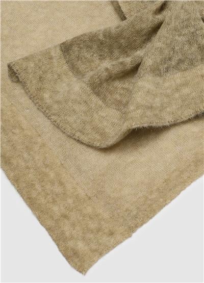 Açık Bej Yün Karışım Atkı