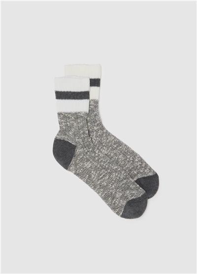 Gri Yün Karışımı Çoraplar