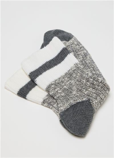 Gri Yün Karışımı Çoraplar